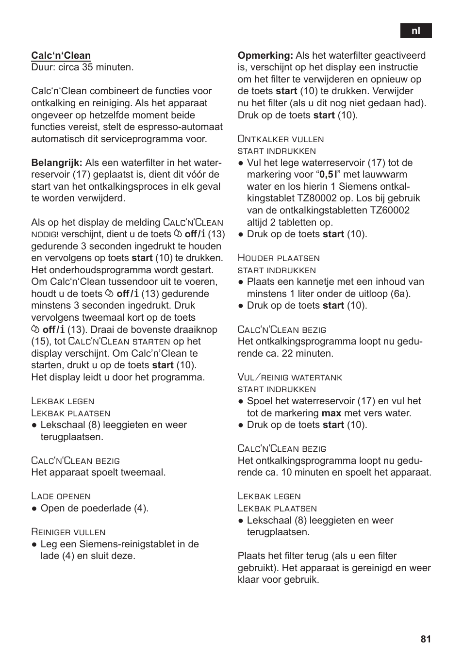 Siemens TE506209RW User Manual | Page 85 / 138