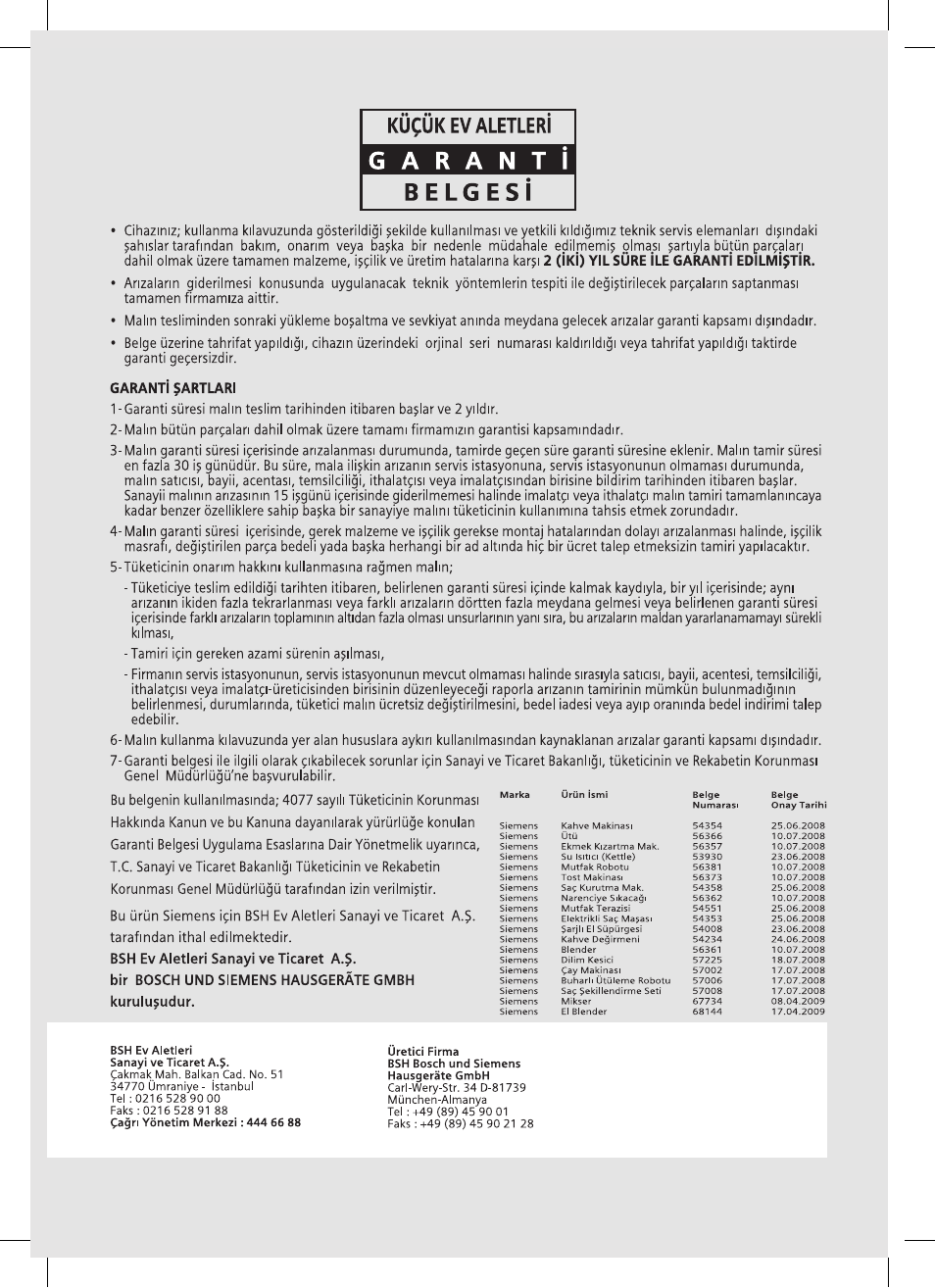 Siemens TW86104 User Manual | Page 49 / 74