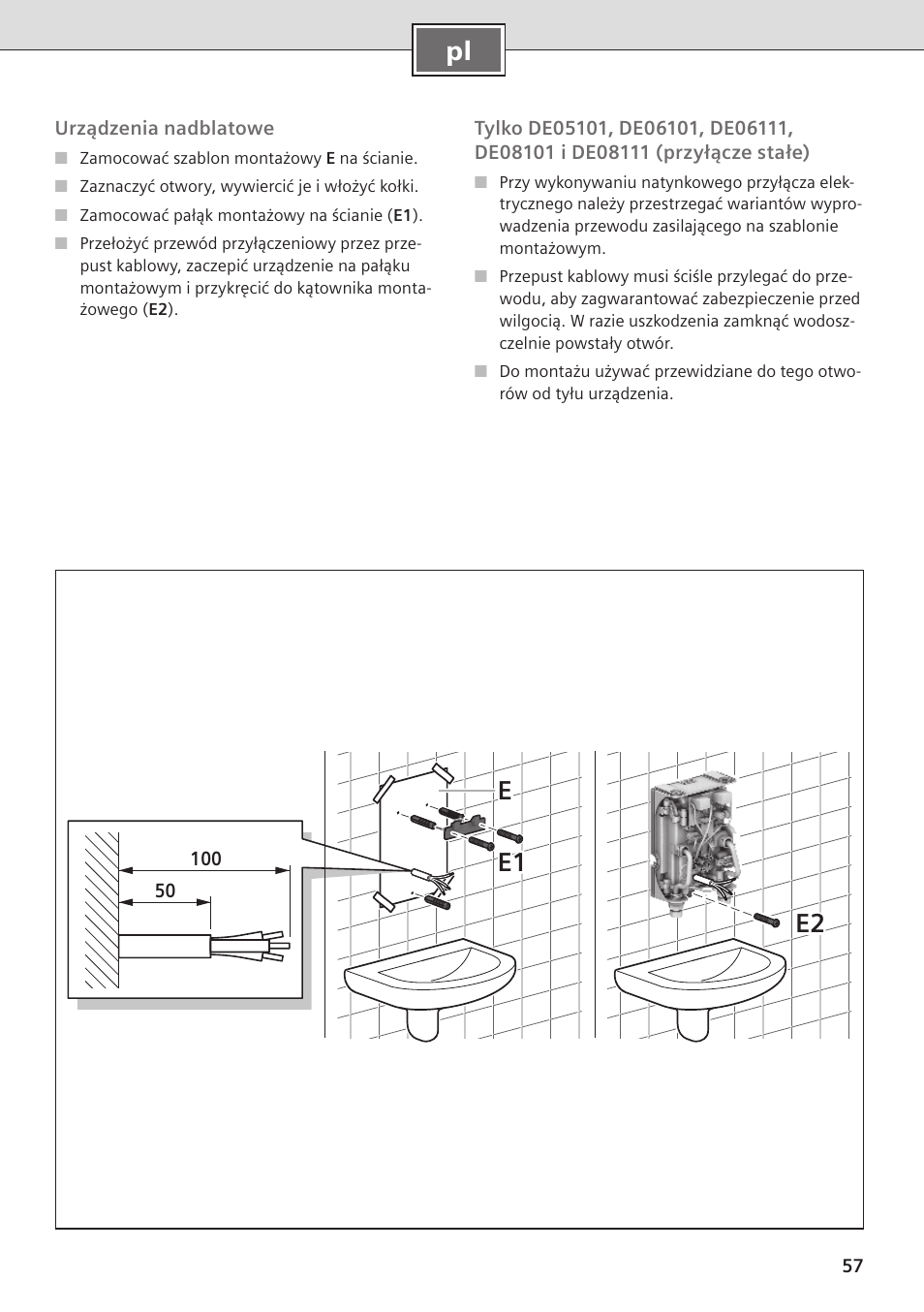 E2 e1 e | Siemens DE08101 User Manual | Page 57 / 80
