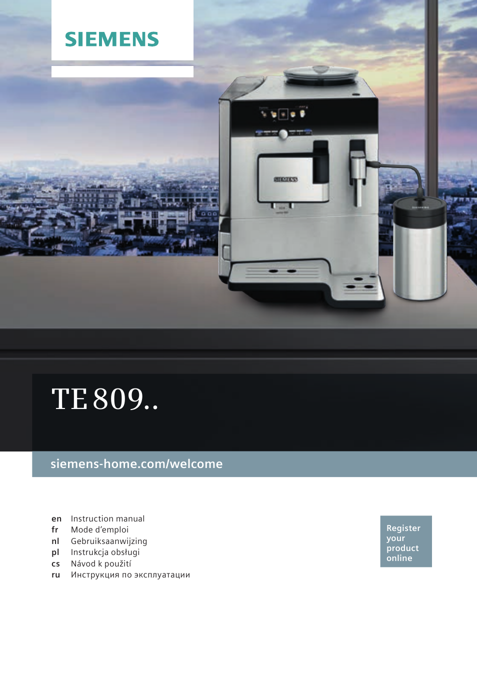 Siemens TE809201RW User Manual | 176 pages