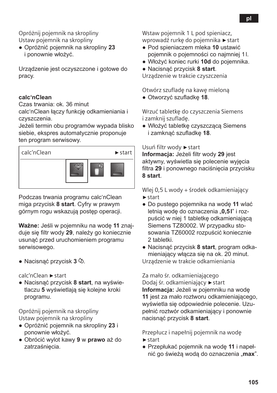 Siemens TE809201RW User Manual | Page 109 / 176