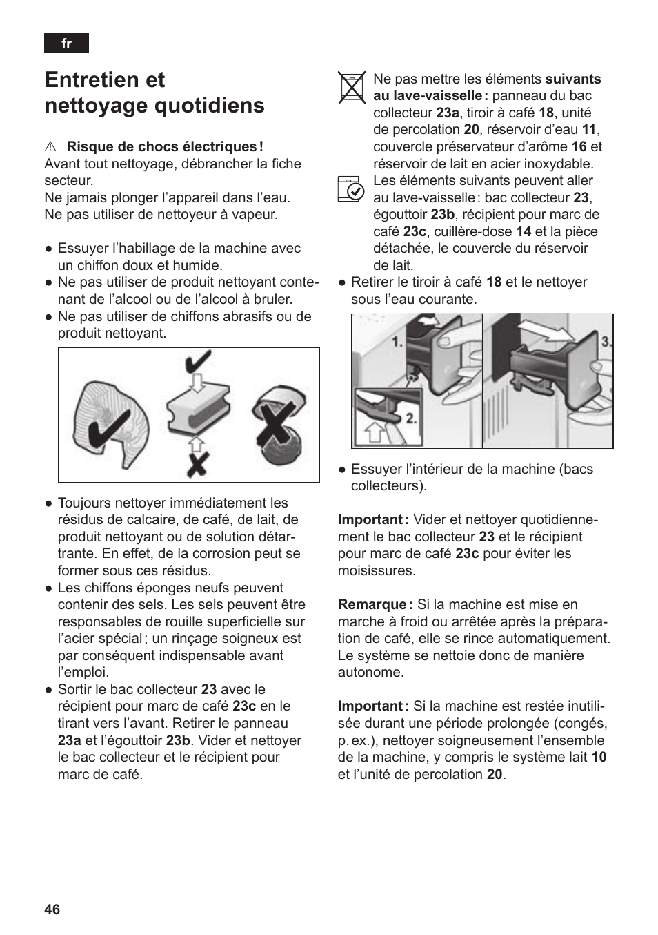 Entretien et nettoyage quotidiens | Siemens TE809201RW User Manual | Page 50 / 176