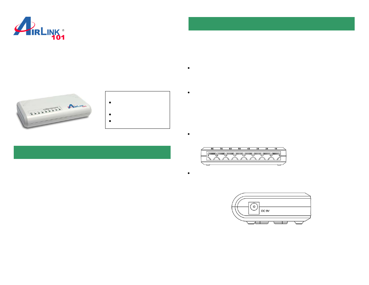 Airlink101 ASW208 User Manual | 2 pages