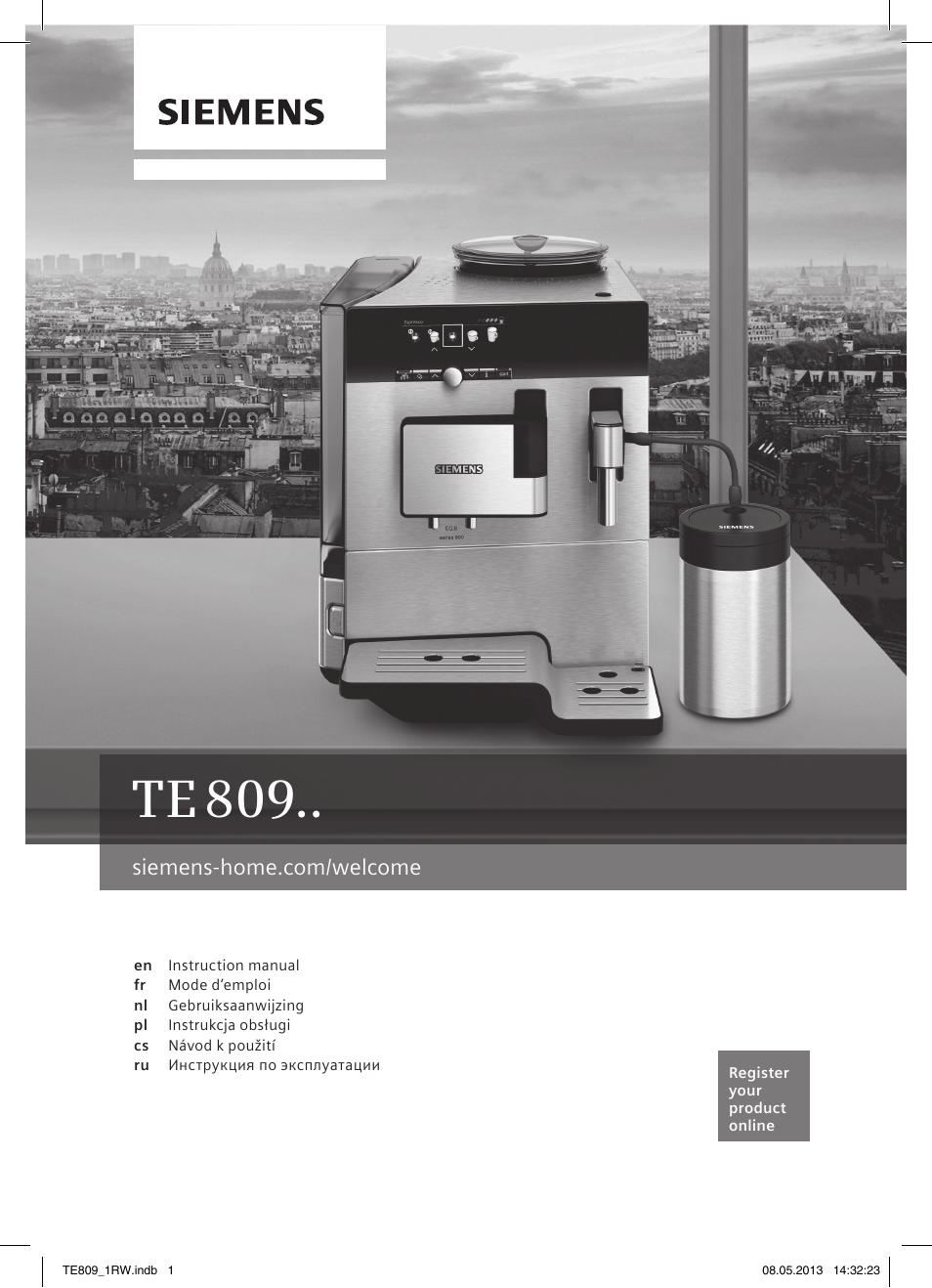 Siemens TE809201RW User Manual | 172 pages