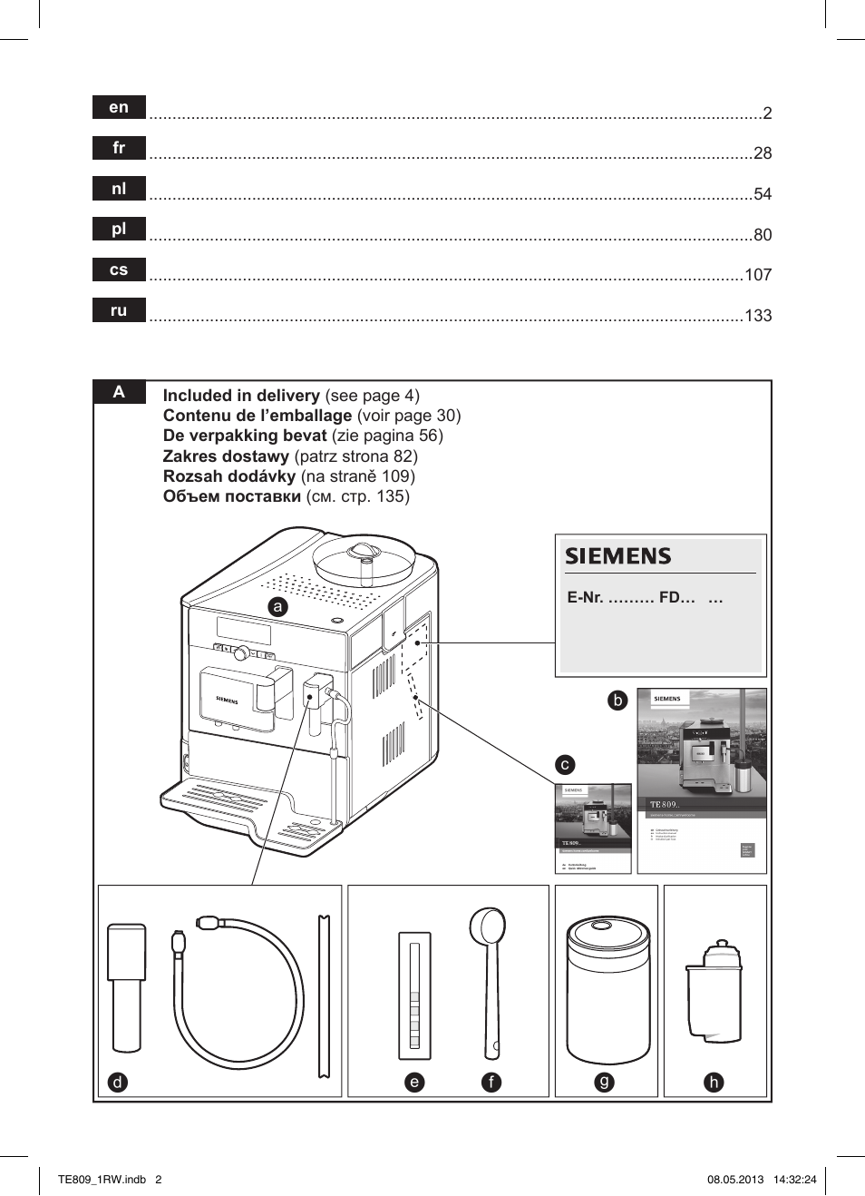 Siemens TE809201RW User Manual | Page 2 / 172