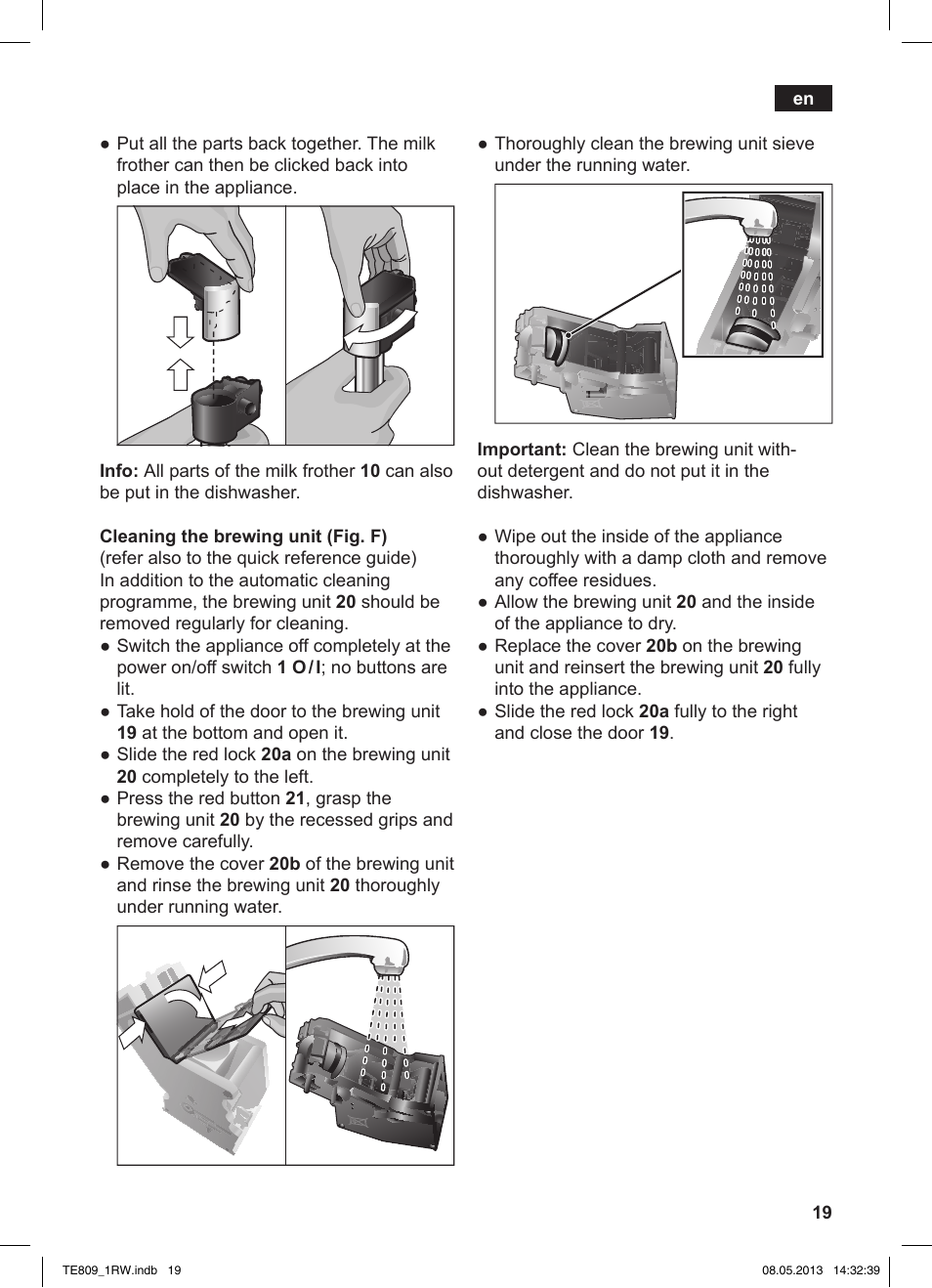 Siemens TE809201RW User Manual | Page 23 / 172