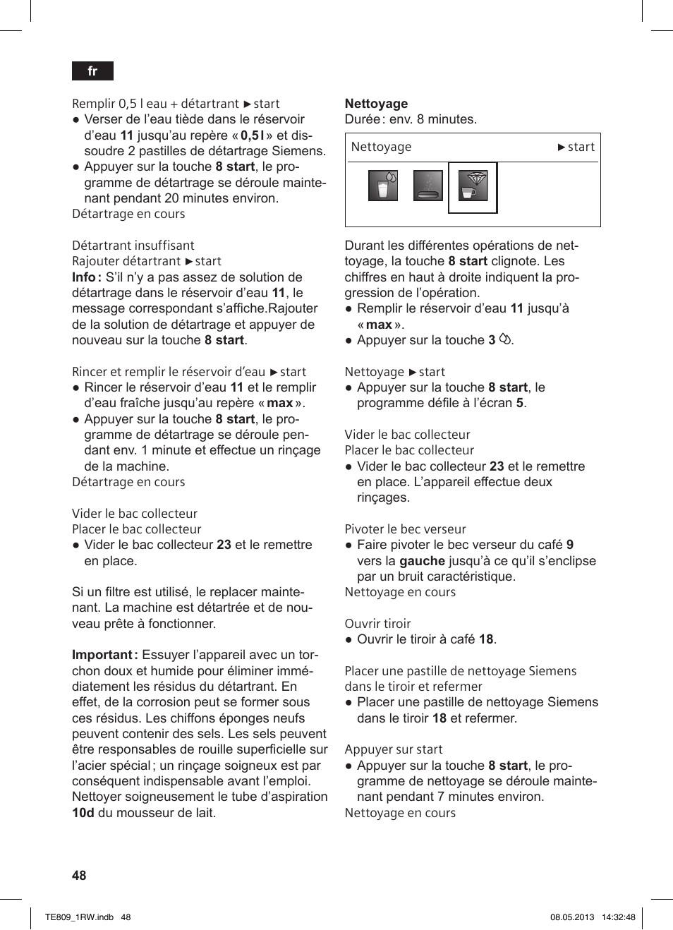 Siemens TE809201RW User Manual | Page 52 / 172