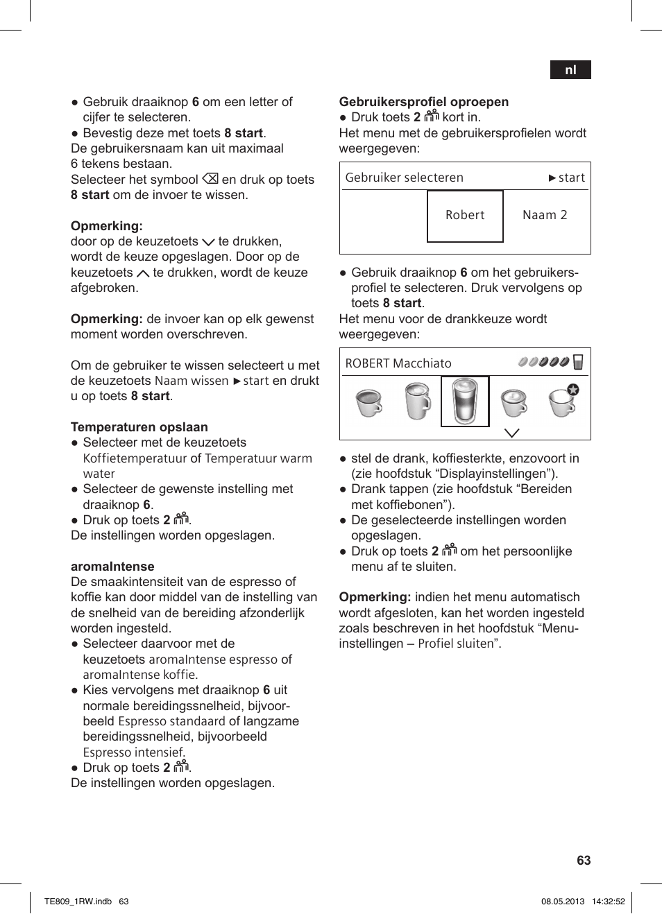 Siemens TE809201RW User Manual | Page 67 / 172