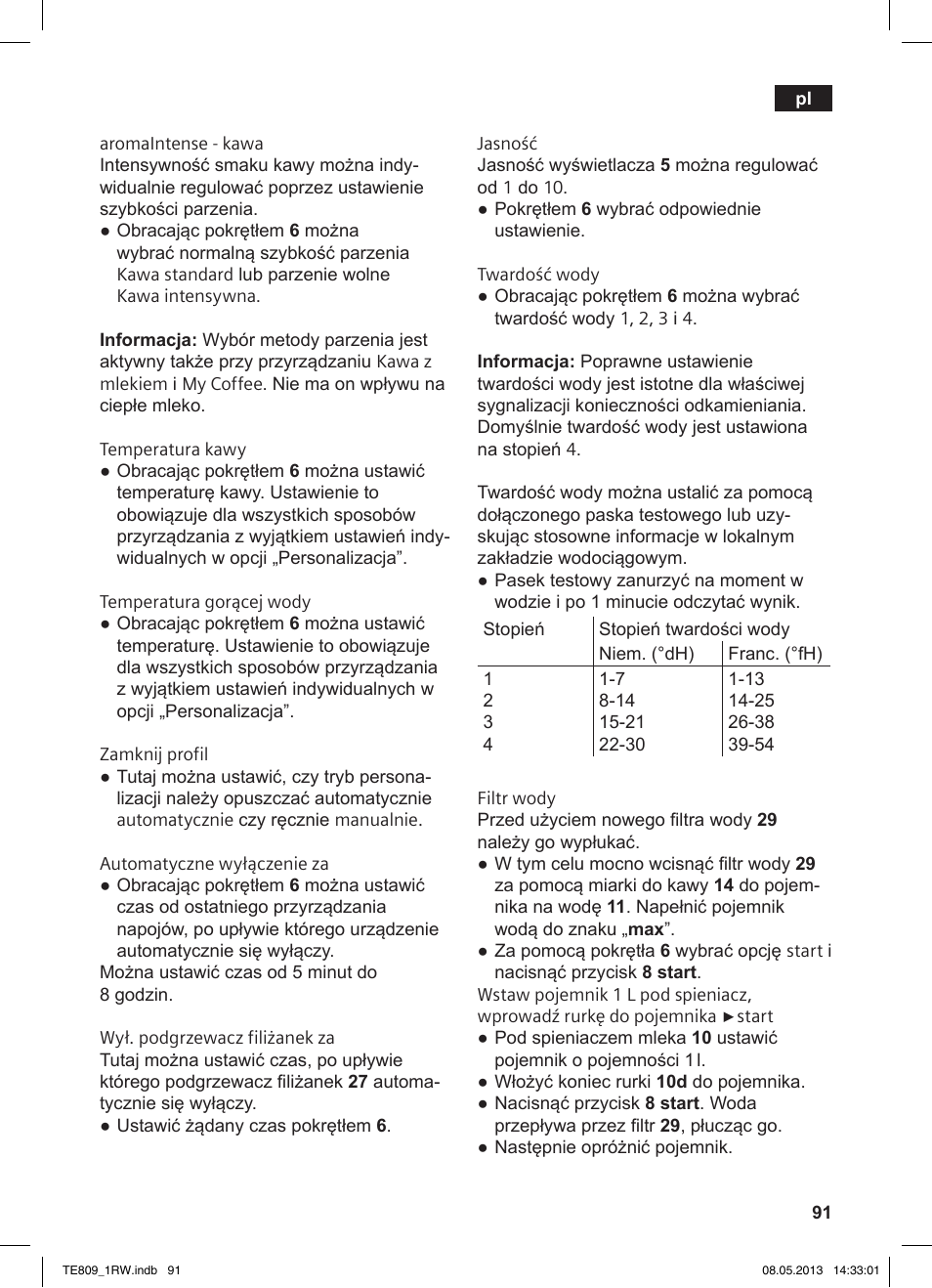 Siemens TE809201RW User Manual | Page 95 / 172