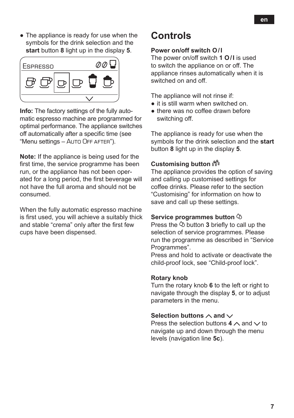 Controls | Siemens TE803209RW User Manual | Page 11 / 168