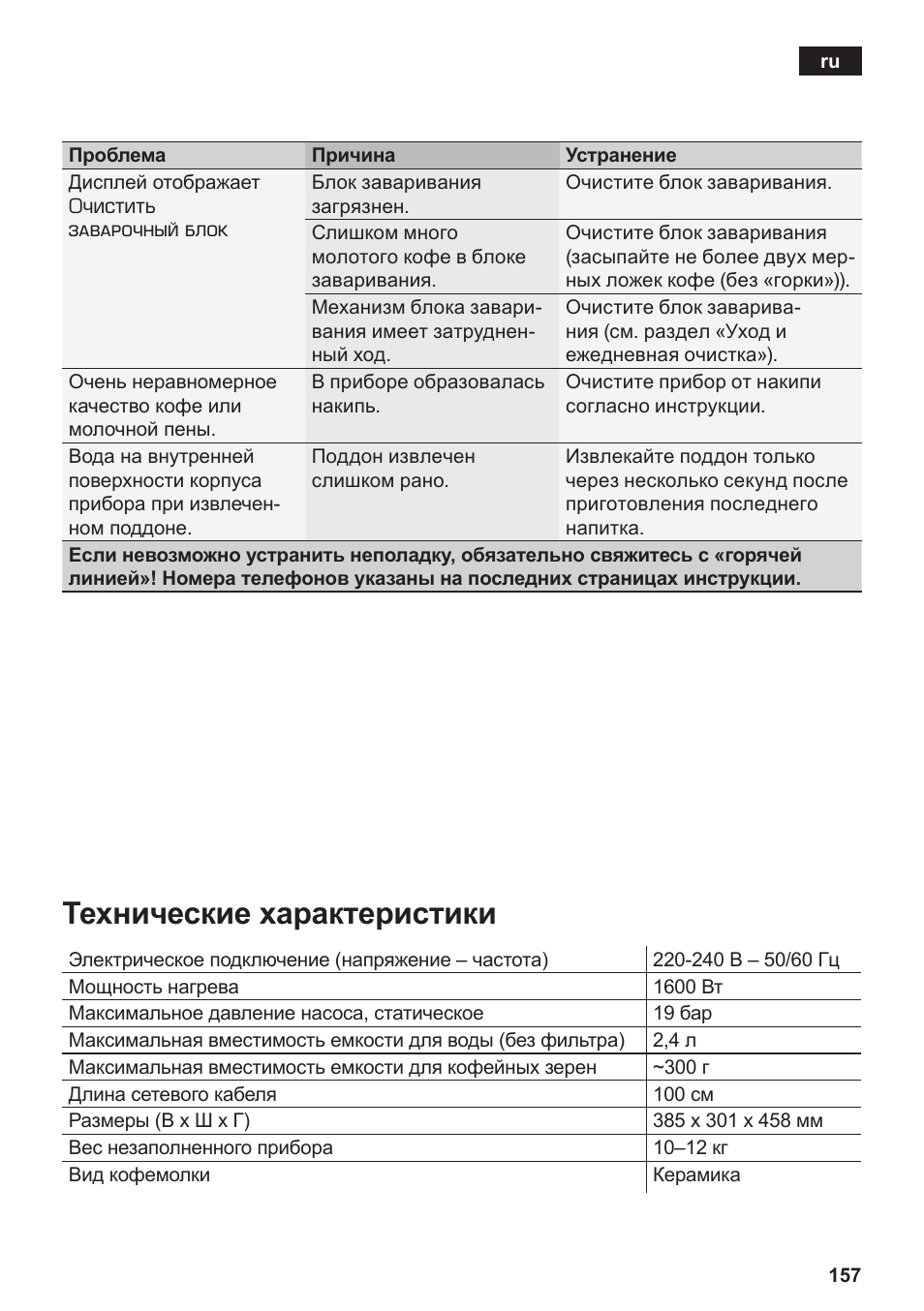 Технические характеристики | Siemens TE803209RW User Manual | Page 161 / 168