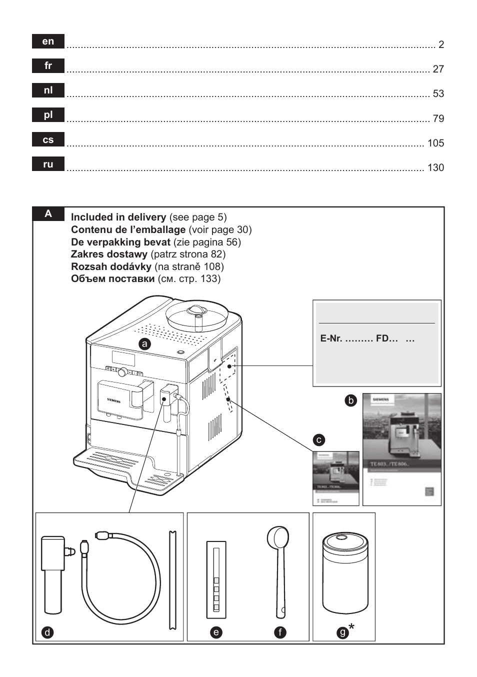 Siemens TE803209RW User Manual | Page 2 / 168