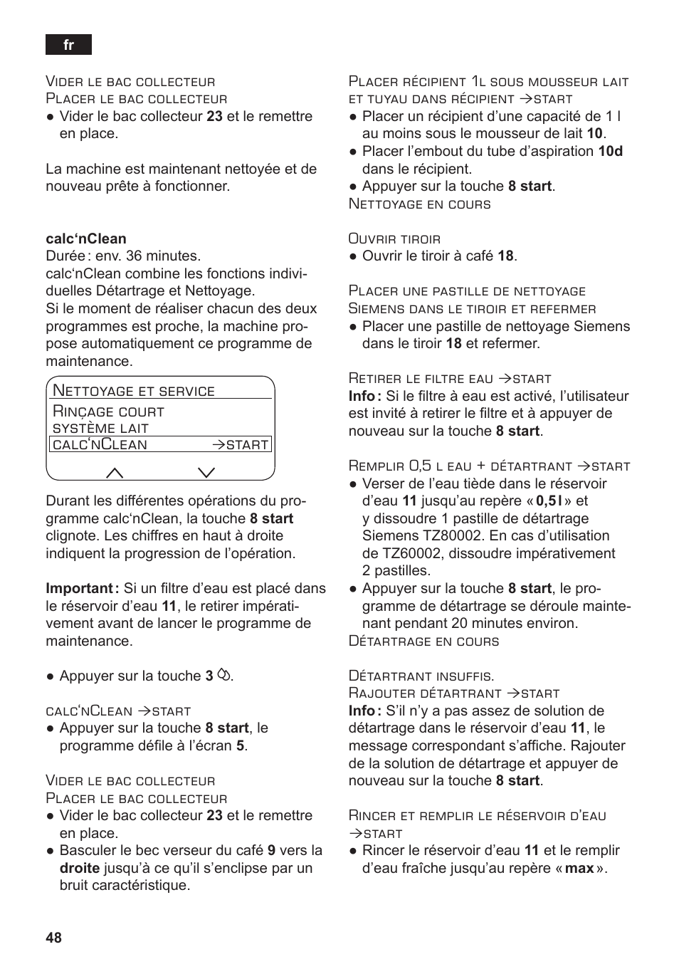 Start | Siemens TE803209RW User Manual | Page 52 / 168