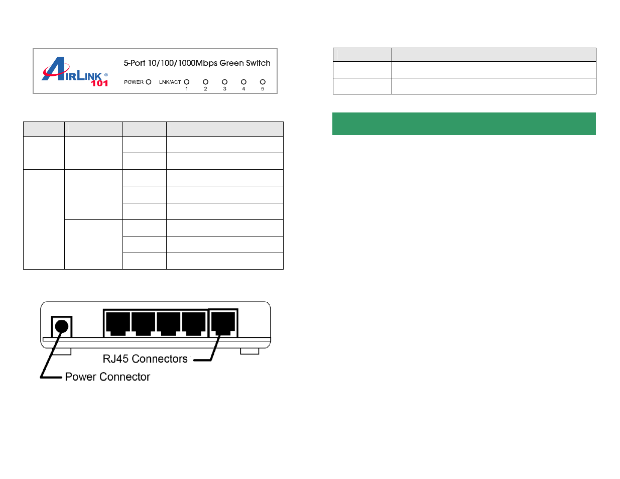 Connecting the switch | Airlink101 AGSW502 User Manual | Page 2 / 3