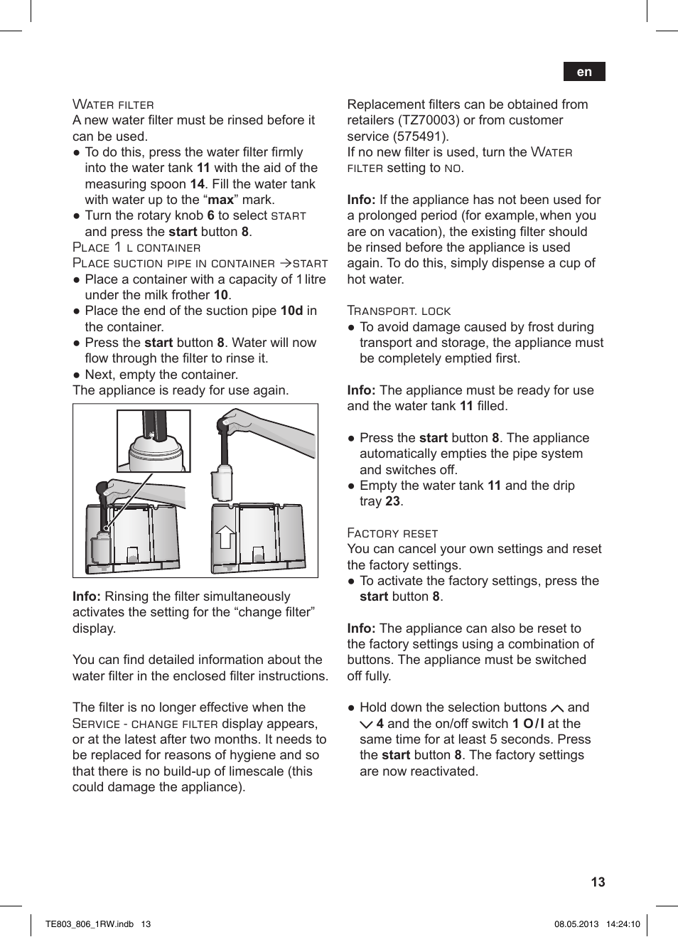 Siemens TE803209RW User Manual | Page 17 / 160