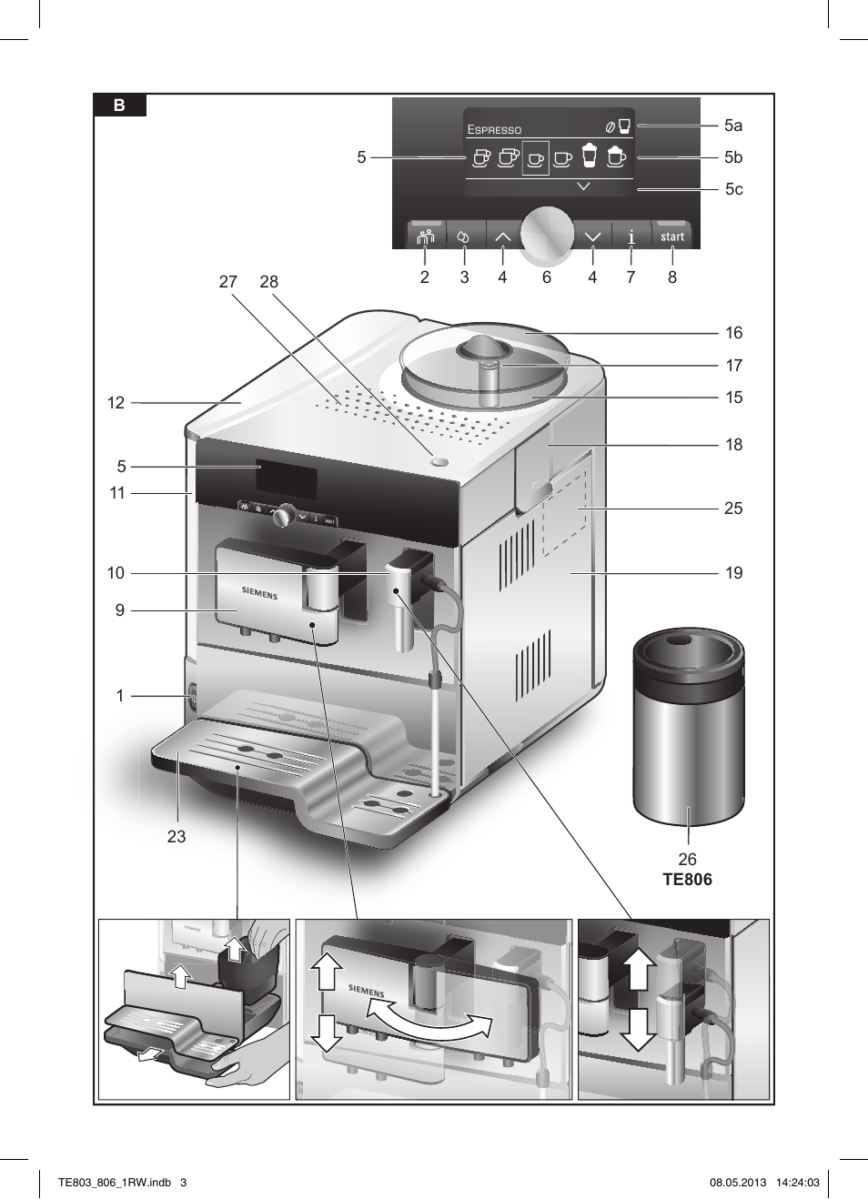 Siemens TE803209RW User Manual | Page 3 / 160
