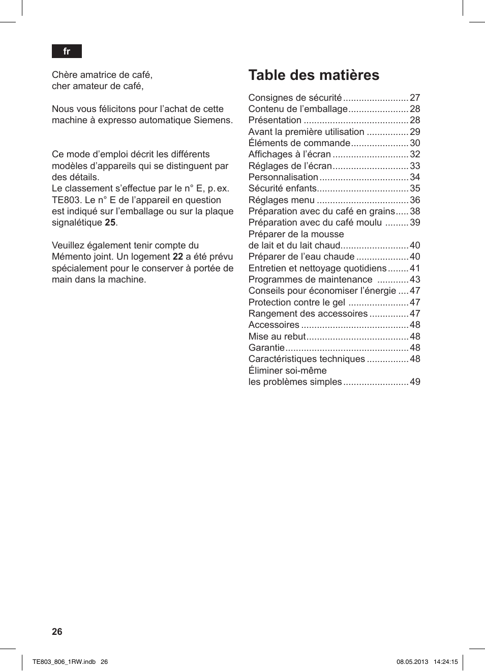 Siemens TE803209RW User Manual | Page 30 / 160