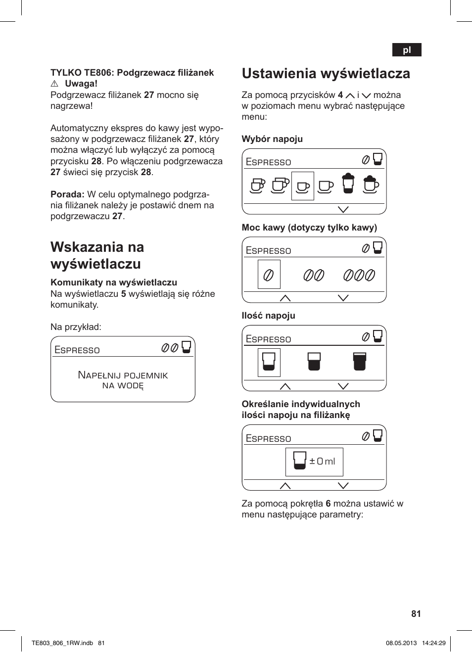 Но р т | Siemens TE803209RW User Manual | Page 85 / 160