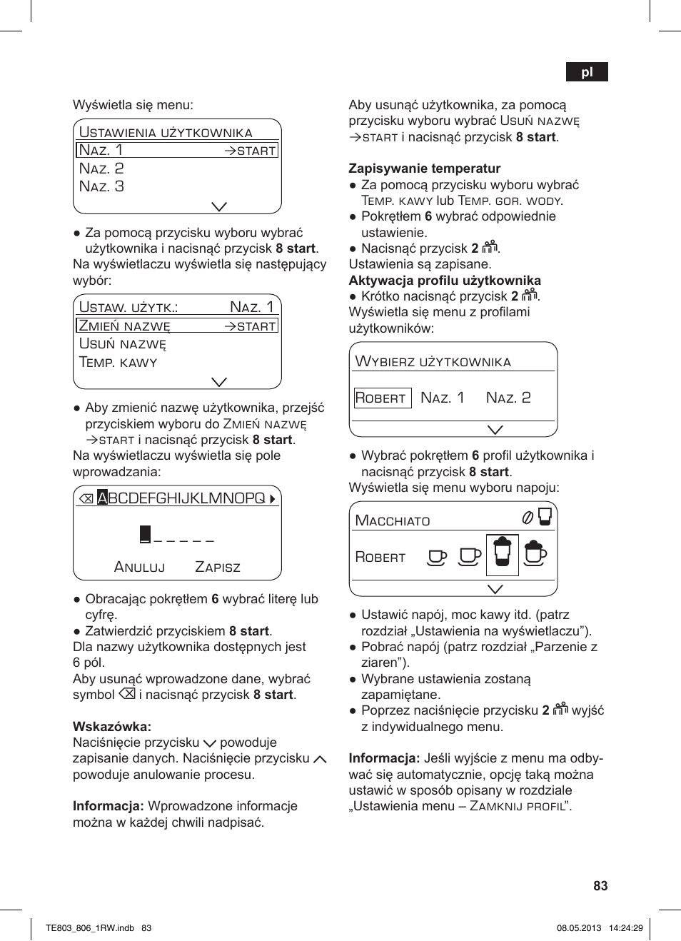 А б е ж | Siemens TE803209RW User Manual | Page 87 / 160