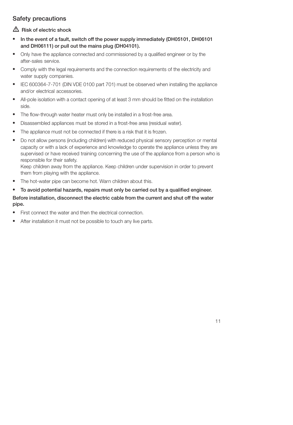 Siemens DH04101 User Manual | Page 11 / 52