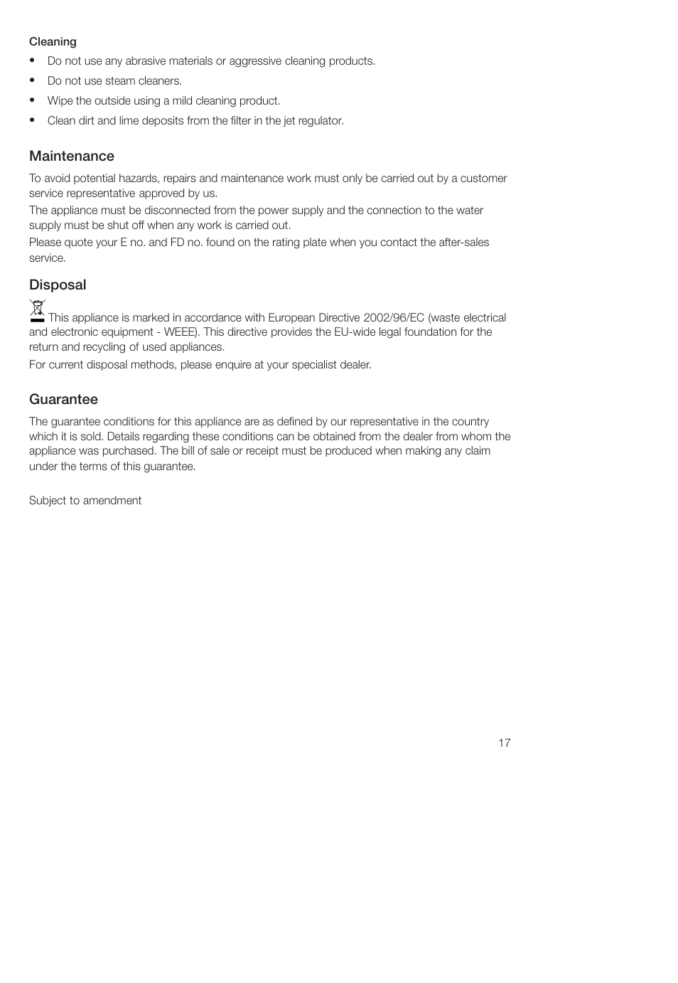 Siemens DH04101 User Manual | Page 17 / 52