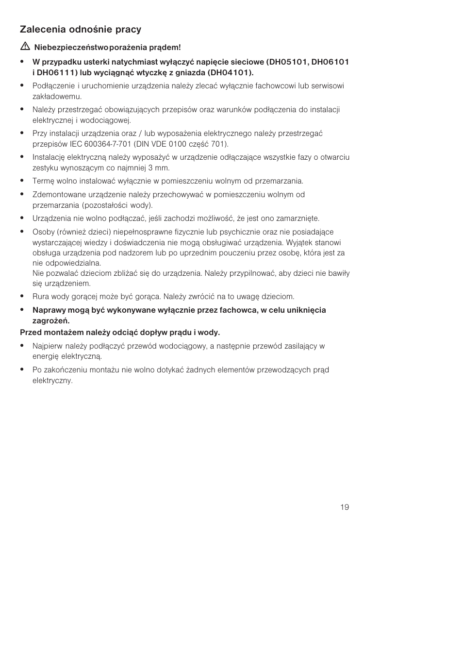 Siemens DH04101 User Manual | Page 19 / 52