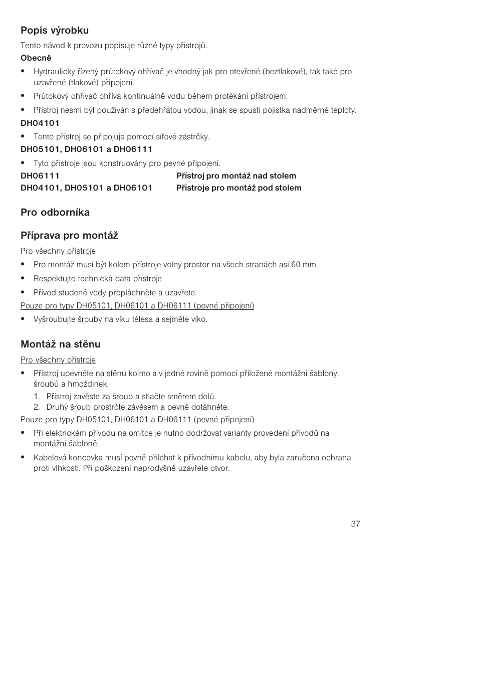 Siemens DH04101 User Manual | Page 37 / 52