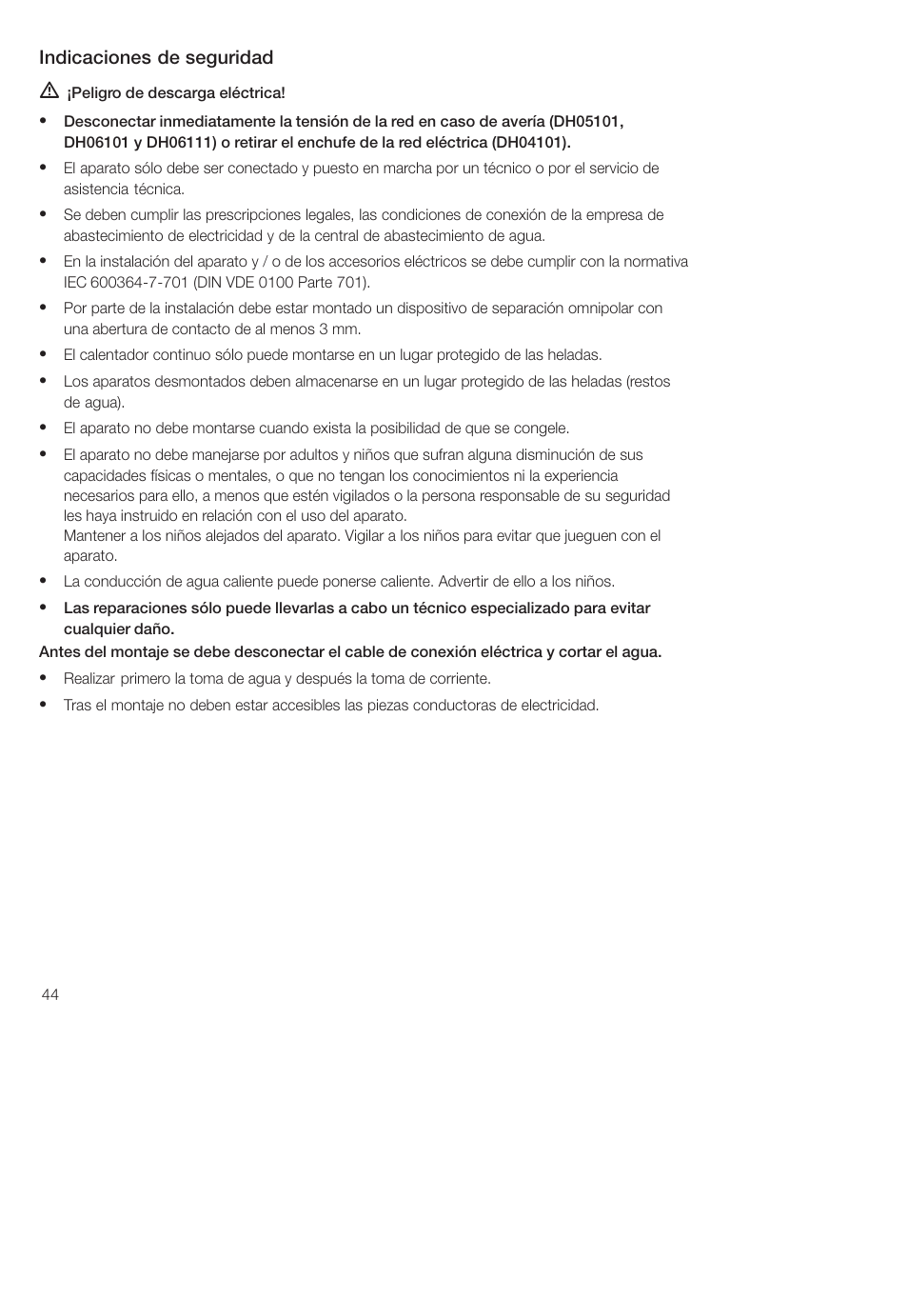 Siemens DH04101 User Manual | Page 44 / 52
