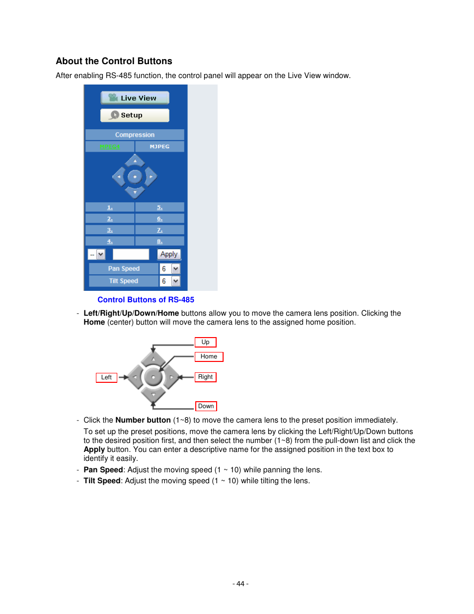 About the control buttons | Airlink101 AICN1777W User Manual | Page 45 / 82