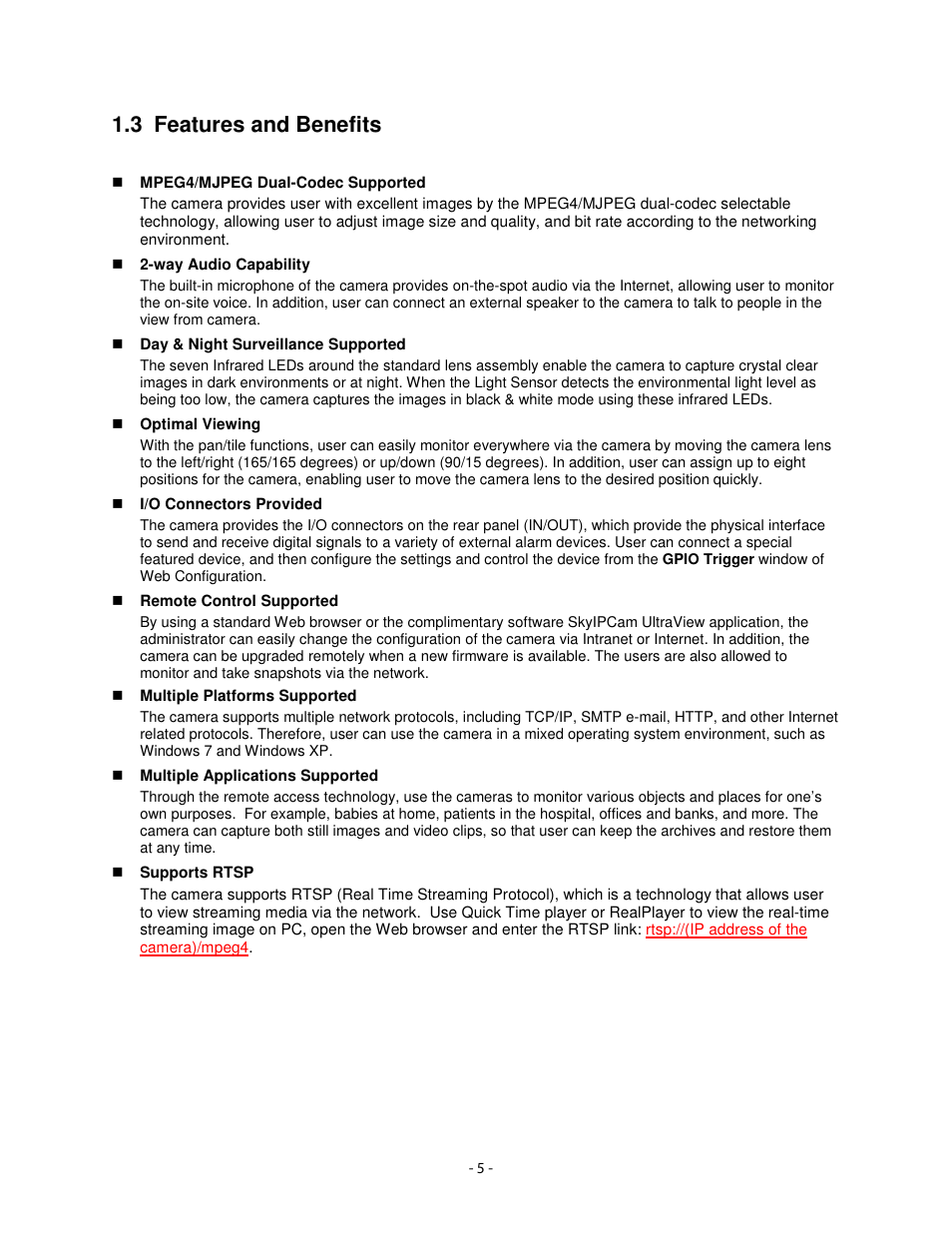 3 features and benefits | Airlink101 AICN1777W User Manual | Page 6 / 82