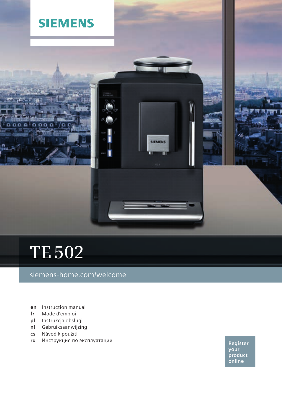 Siemens TE502206RW User Manual | 138 pages