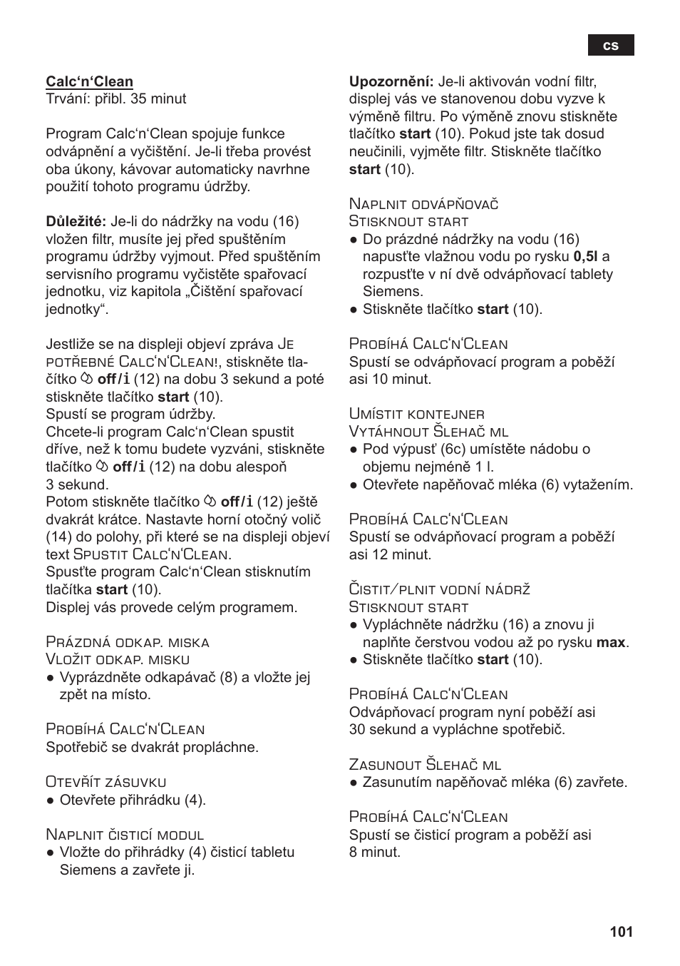 Siemens TE502206RW User Manual | Page 105 / 138