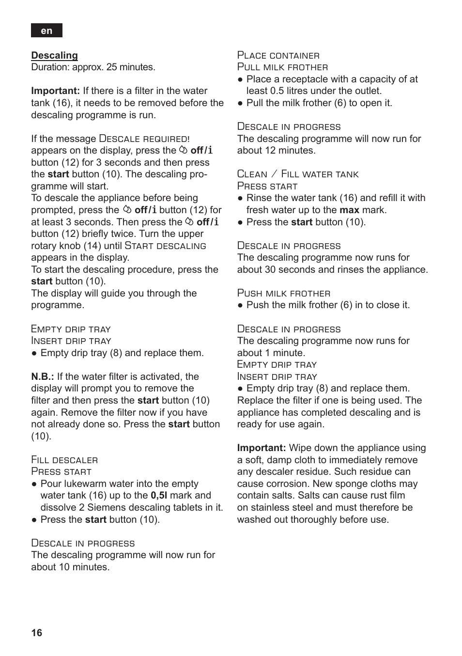 Siemens TE502206RW User Manual | Page 20 / 138