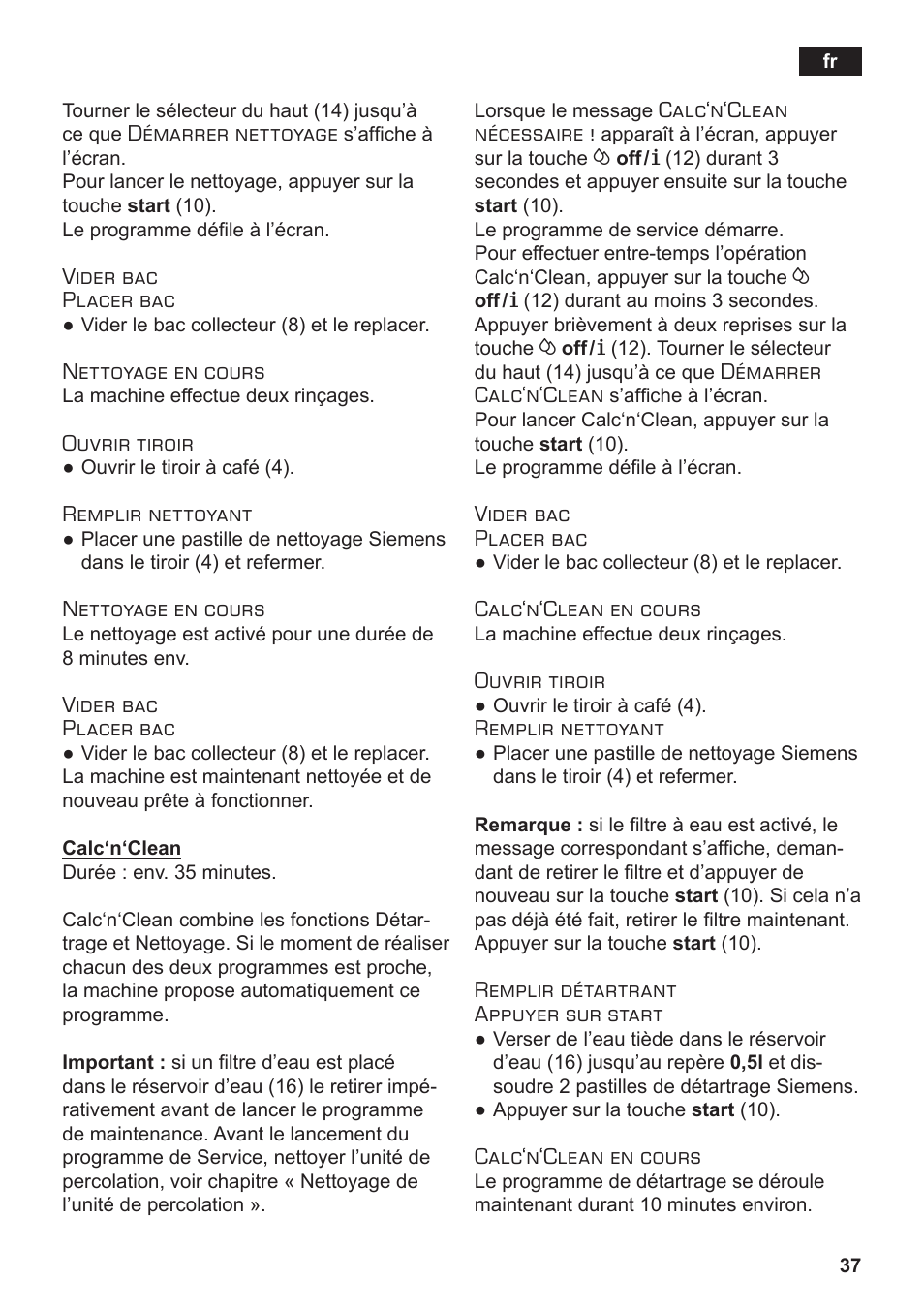 Siemens TE502206RW User Manual | Page 41 / 138