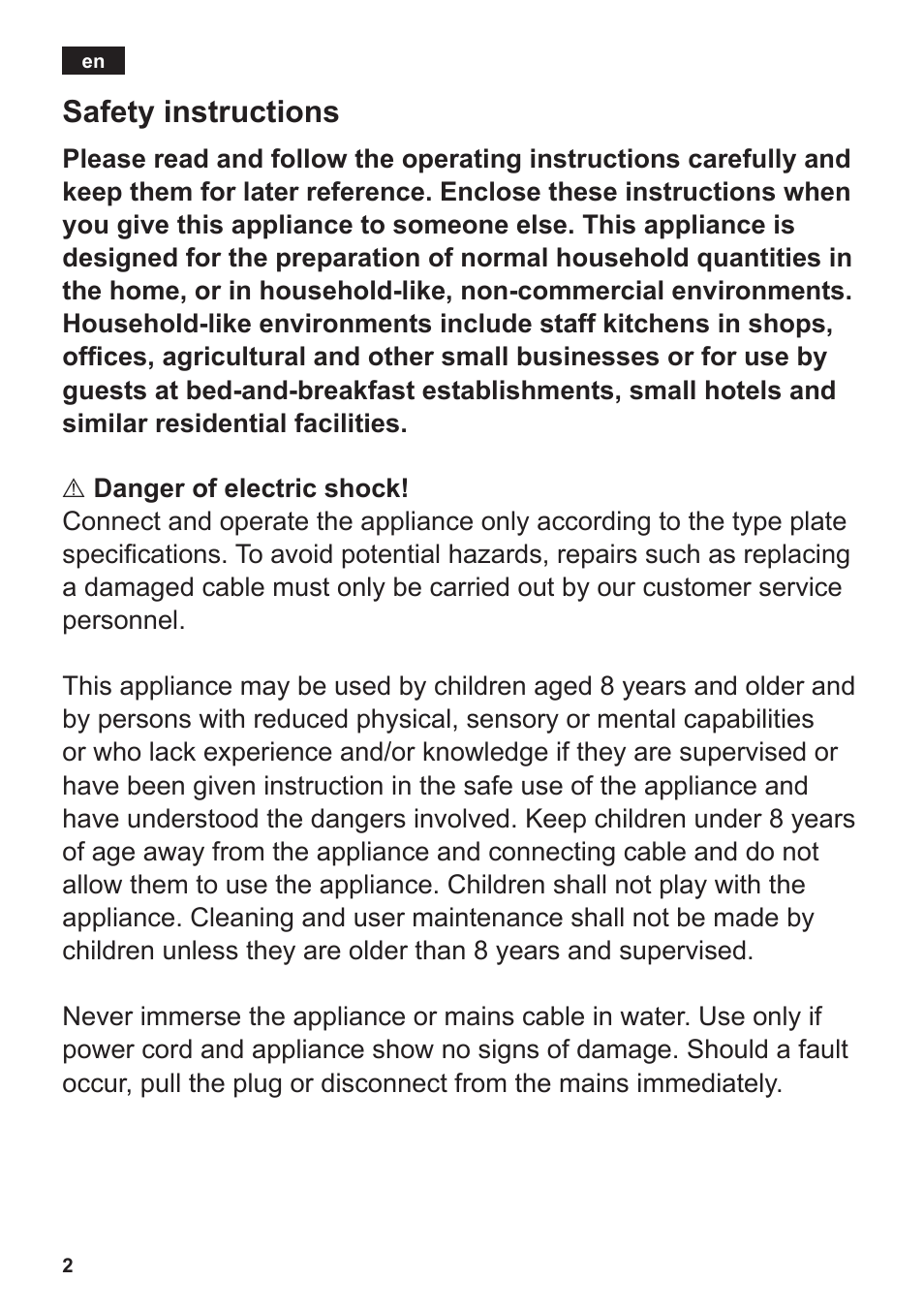 Safety instructions | Siemens TE502206RW User Manual | Page 6 / 138