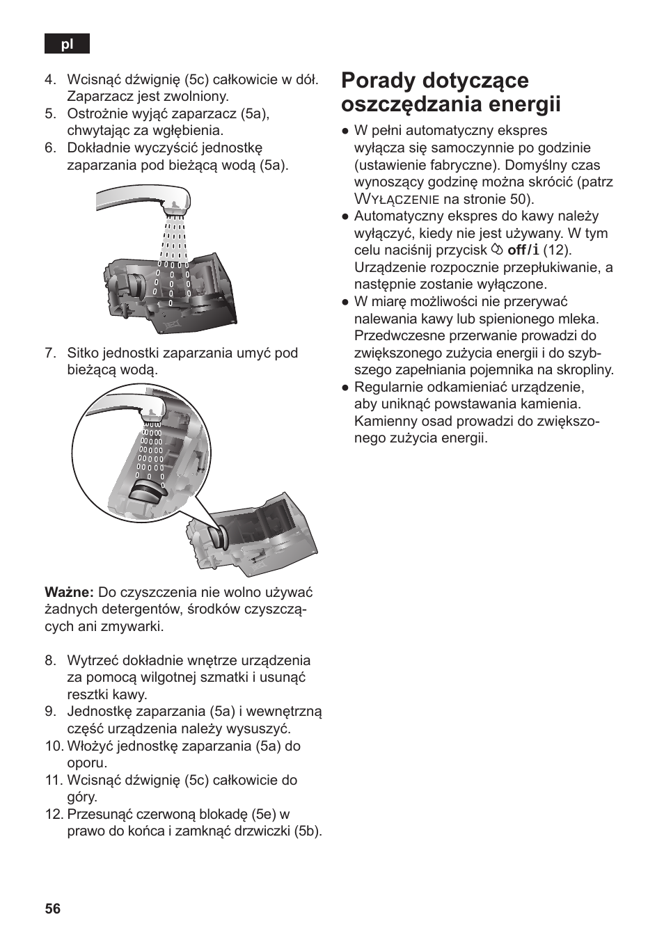 Porady dotyczące oszczędzania energii | Siemens TE502206RW User Manual | Page 60 / 138