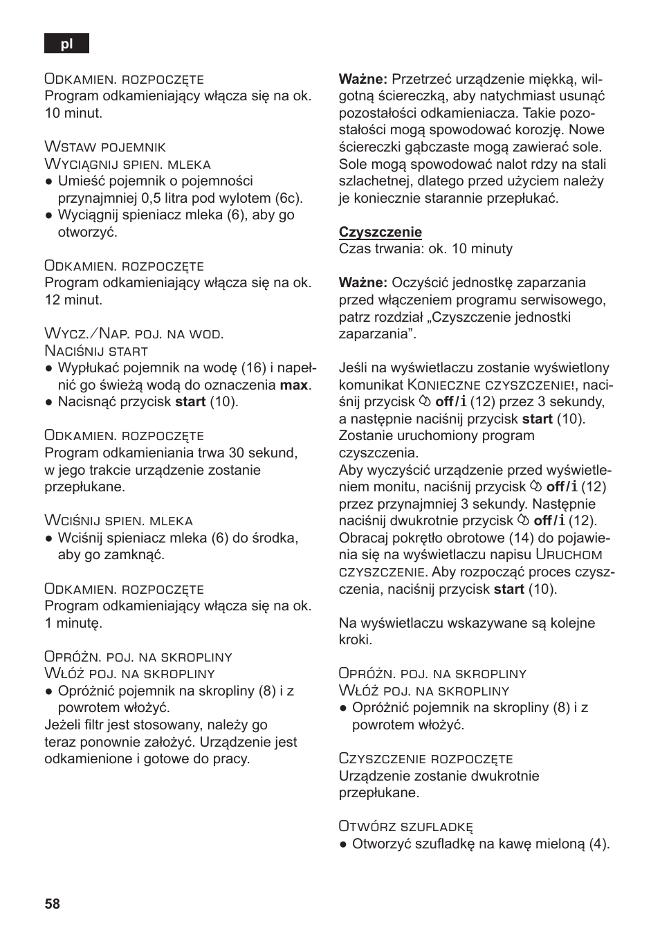 Siemens TE502206RW User Manual | Page 62 / 138