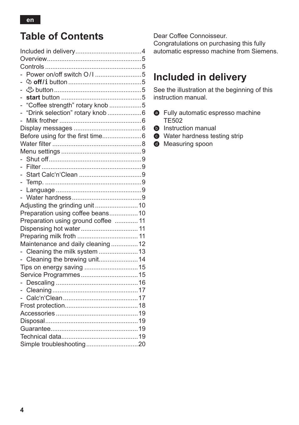 Siemens TE502206RW User Manual | Page 8 / 138