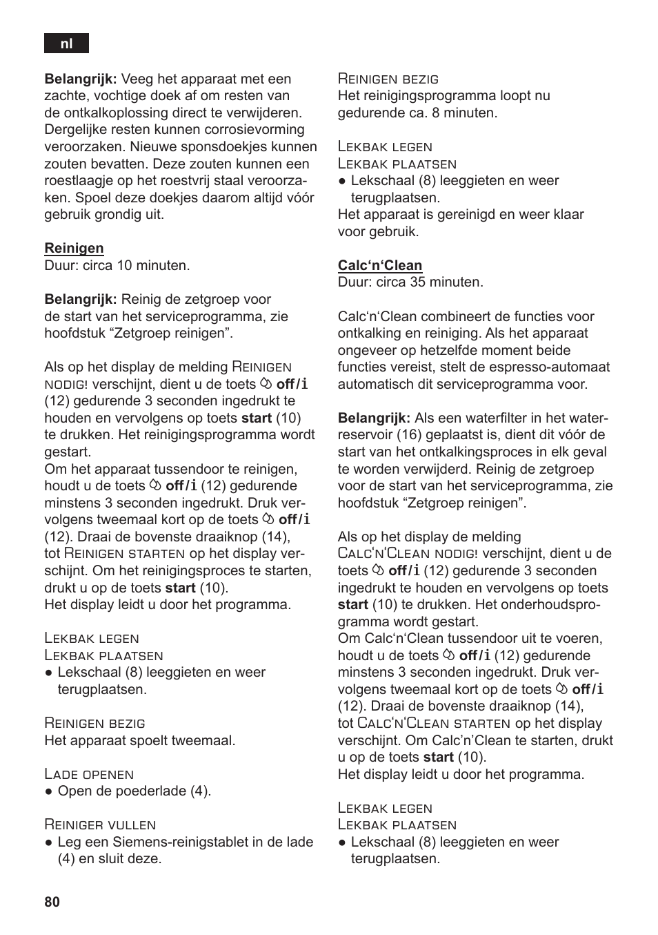 Siemens TE502206RW User Manual | Page 84 / 138