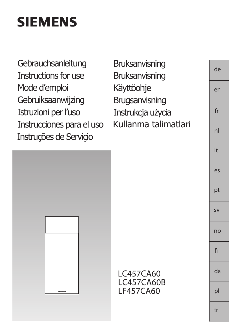 Siemens LF457CA60 User Manual | 108 pages