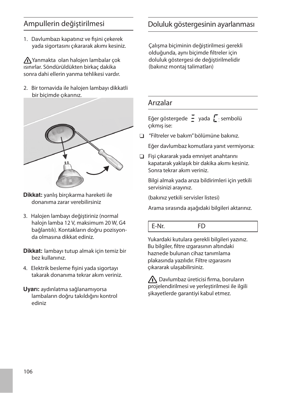 Siemens LF457CA60 User Manual | Page 106 / 108