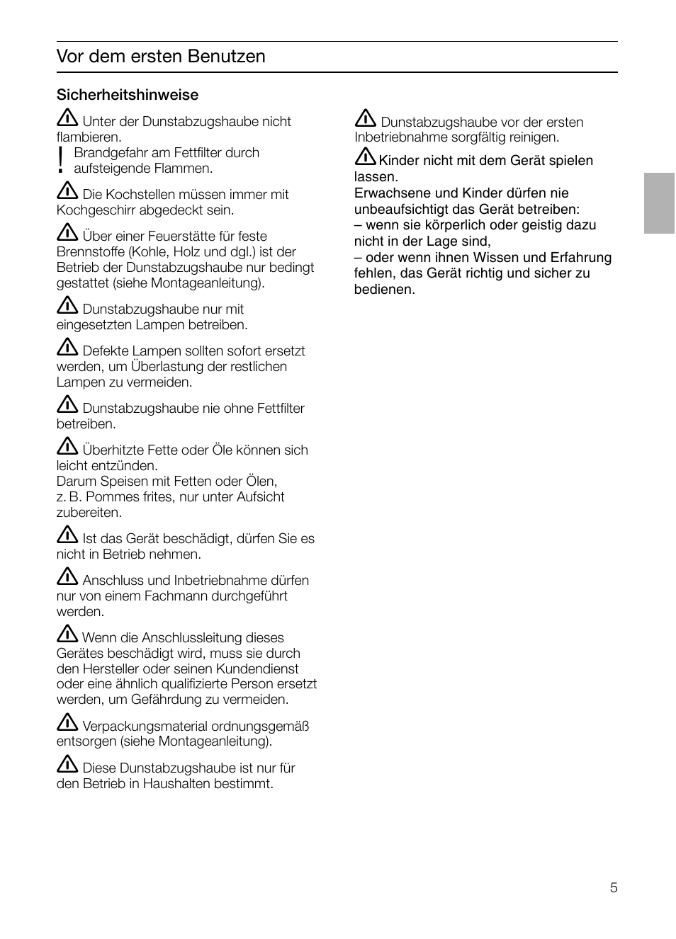 Siemens LF457CA60 User Manual | Page 5 / 108