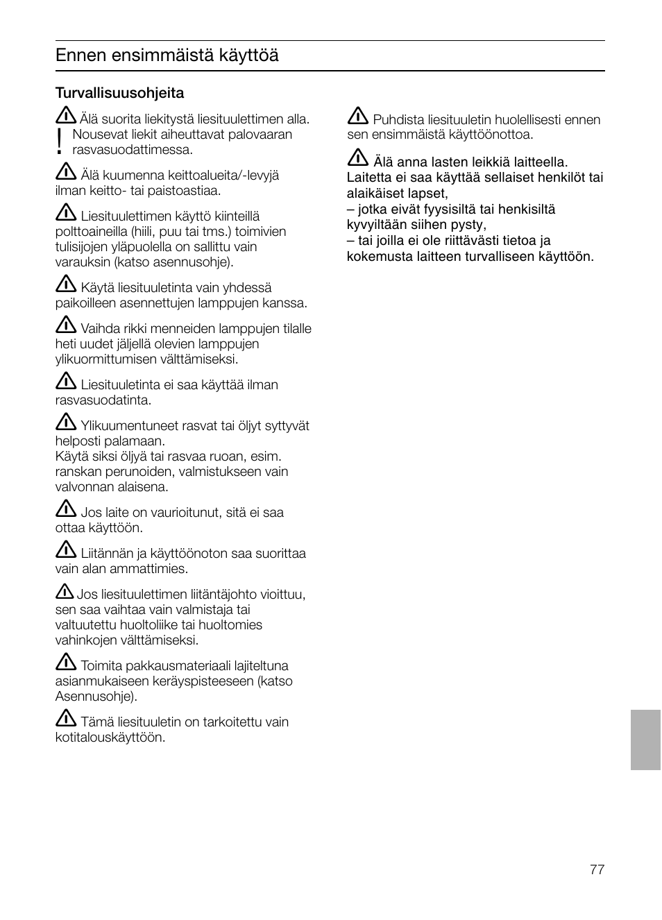 Siemens LF457CA60 User Manual | Page 77 / 108