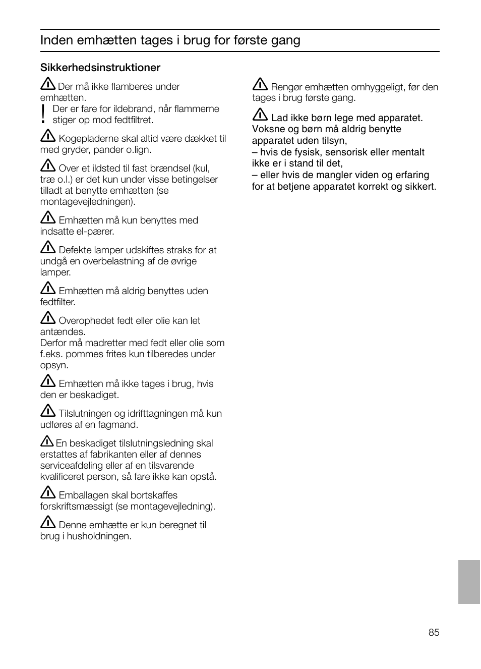 Siemens LF457CA60 User Manual | Page 85 / 108