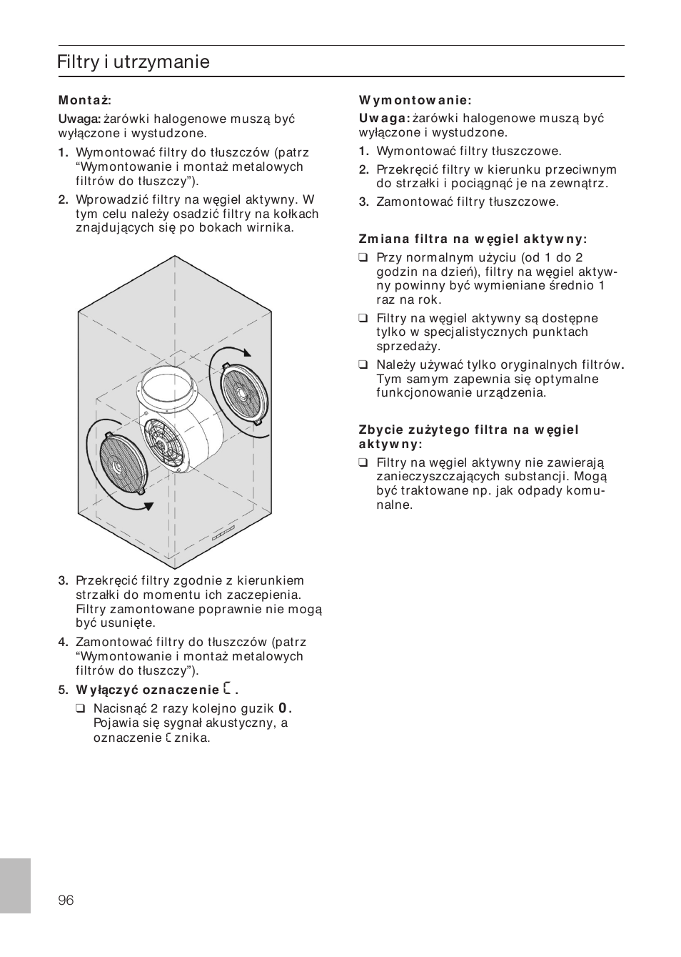 Nacisnąć 2 razy kolejno guzik | Siemens LF457CA60 User Manual | Page 96 / 108