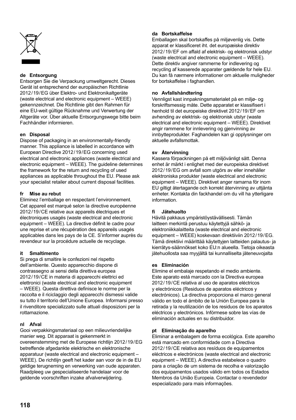 Siemens TC86303 User Manual | Page 122 / 132