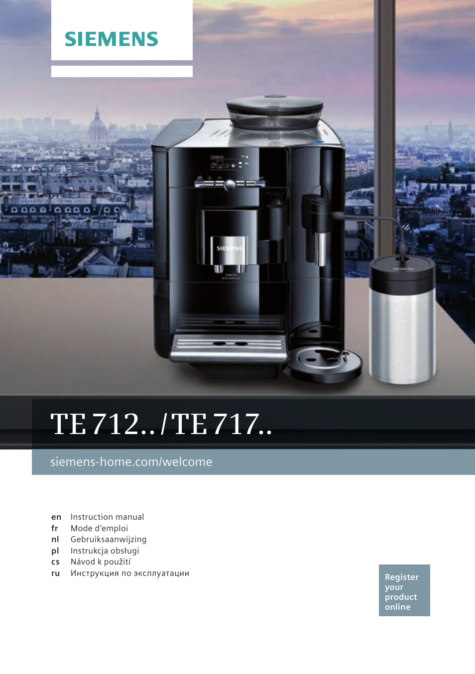 Siemens TE717209RW User Manual | 172 pages