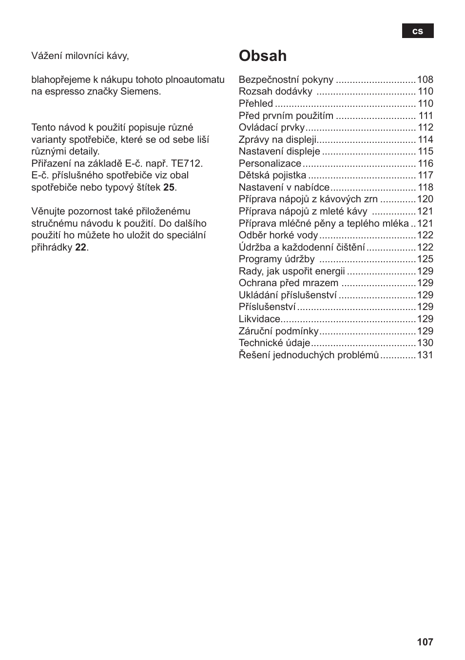 Siemens TE717209RW User Manual | Page 111 / 172