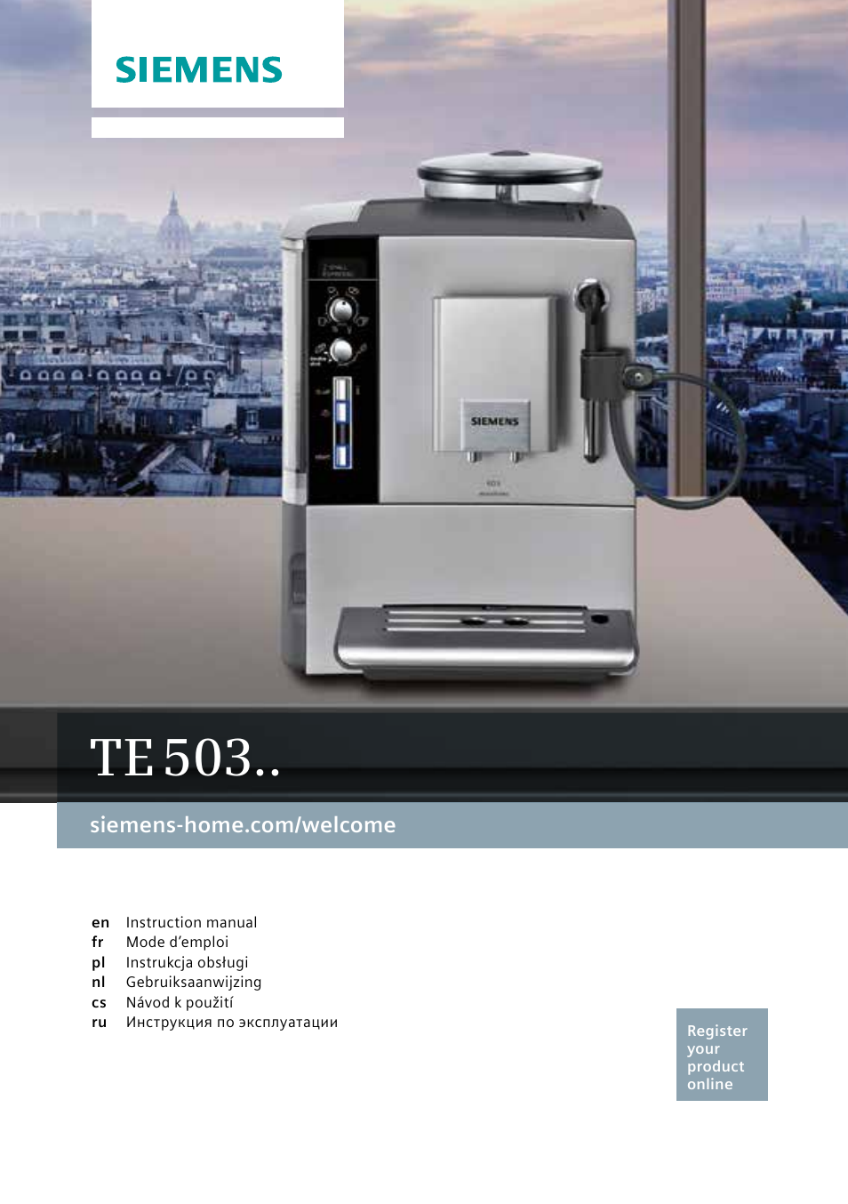 Siemens TE503209RW User Manual | 138 pages