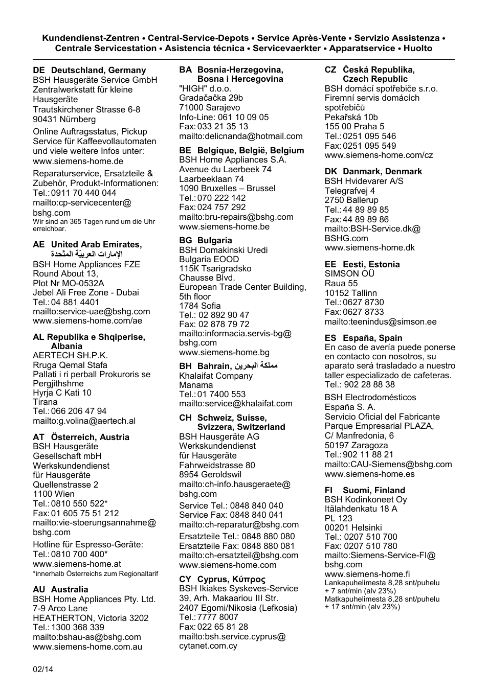 Siemens TE503209RW User Manual | Page 133 / 138